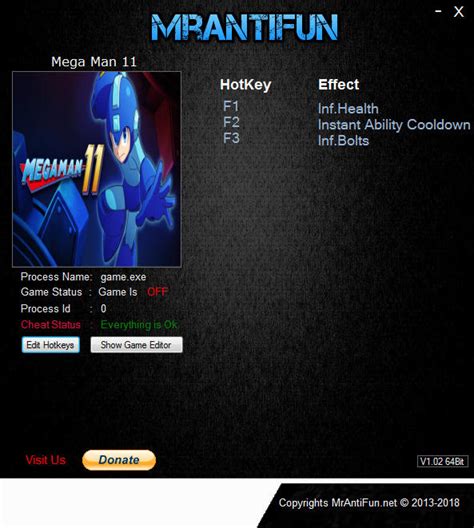Mega Man 11 +16 Trainer .